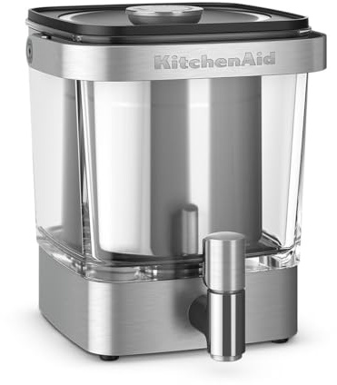KitchenAid 38 oz Cold Brew Coffee Maker, KCM5912 | Built-in Tap for Easy Dispensing, Brews Concentrate for Iced Coffee, Reusable Stainless Steeper