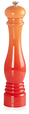 Le Creuset Classic Adjustable Pepper Grinder, Large, Chip-Resistant ABS Plastic, Anti-Corrosion, 518 g, Volcanic, 96002700090000