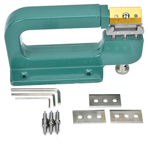 Herramienta de corte de borde de artesanía de cuero Máquina de pelado de pelado de separador de cuero de aluminio máquina manual para rebajar cuero