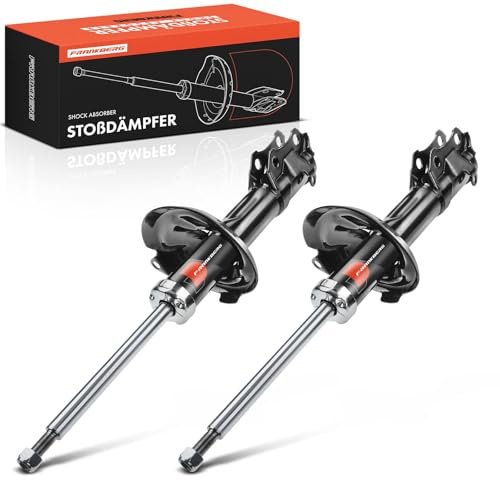 Frankberg 2x Stossdämpfer Stoßdämpfer Vorne 530mm Gasdruck 1HO413031 | Kompatibel mit Toledo I 1L2, J.e.t.t.a II 165 19E 1G2, Polo 6N1, C.a.d.d.y II MPV 9K9B, Golf II 19E 1G1, Arosa 6H1