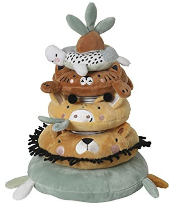 VERTBAUDET Stapelturm aus Tanzanie Stoff, mehrfarbig