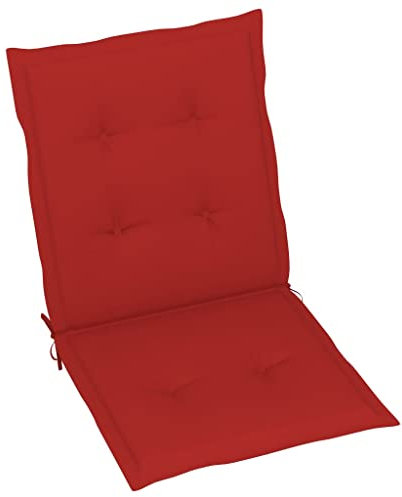 INLIFE Gartenstuhlauflagen 6 STK. Rot 100x50x3 cm