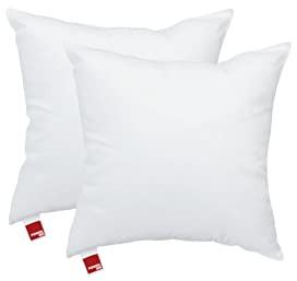 POWER INN – Innenkissen Baumwolle | 2er Set - 30 x 30 cm | Waschbares Kisseninlett als Dekokissen, Sofakissen und Kopfkissen | gefüllt mit Oeko Tex 100 Füllwatte (2, 30 x 30 cm)