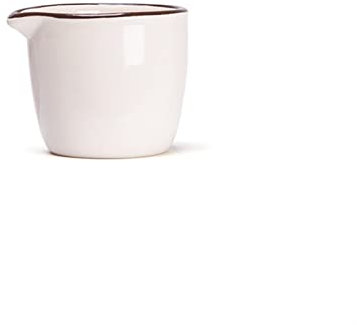 Creamer Jug,Churn Jug,Mini Ceramic Milk Jug Household Kitchen Sauce Jar Restaurant Coffee Suitable for Dining Table Dessert Shop Cafe Milk(Color:Red Cup) (Color : White Cup)