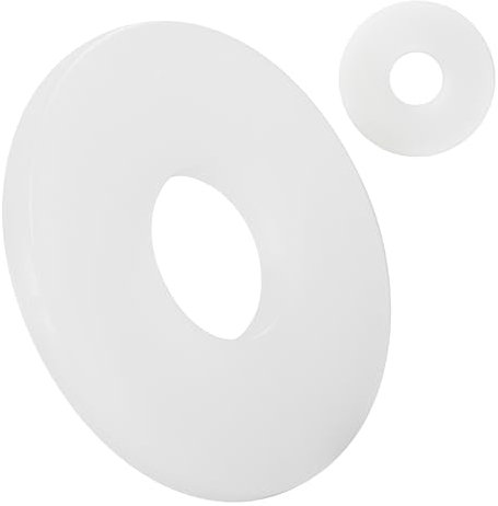 große Unterlegscheiben Kunststoff DIN 9021 M5-100 Stück - Beilagscheiben mit großem Außendurchmesser - Hochwertige PA Nylon Karosseriescheiben - Kunststoffscheiben - Polyamid U- Scheiben (100, M5)