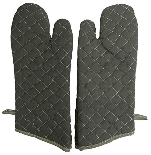 JUOPZKENN Guanti da Forno Guanti da Forno in Cotone Verde Spessi Resistenti al Calore Protezione da Cottura Spessa in Cotone Accessori da Cucina per Forno Elettrico