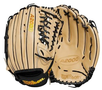 Wilson 2024 A2000 SP135SS Slowpitch Softball-Handschuh, linke Hand, Blond/Schwarz, 34,3 cm