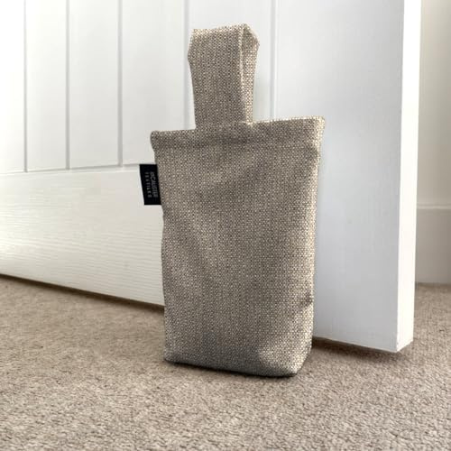 McAlister Textiles Milan ungefüllter Türstopper Sack 21cm x17cm in Steingrau