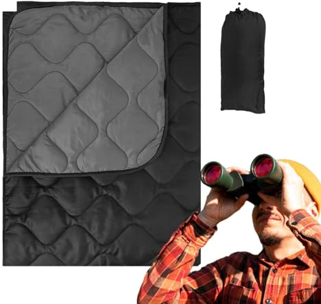 Coperta da campeggio ripiegabile, coperta da campeggio in piuma,Grande coperta da viaggio per esterni ripiegabile - Trapunta calda multifunzionale per la stagione fredda, trapunta leggera per viaggi,