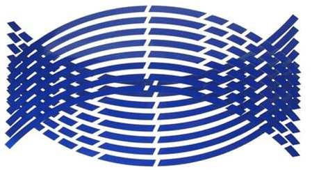 WELLDOER Felgenaufkleber Motorradräder Radfahren Fahrrad Nachtsicherheitsstreifen 17–18 Reflektierende Felgenaufkleber Felgenband