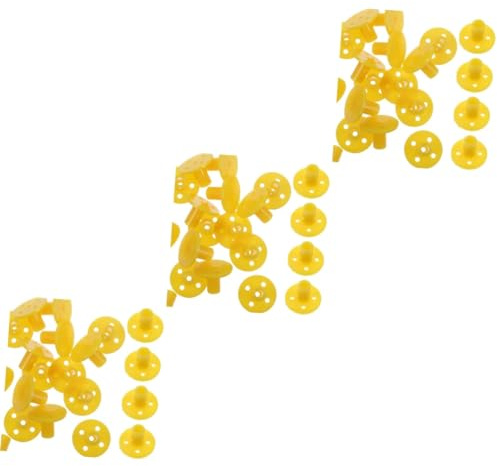 jojofuny 3 Set Di Giunti Per Connettori Motore Con Flangia Filettata in Stile Retrò Flangia in Plastica Vintage Per Accessori Di Fissaggio Industriali 16 Pezzi * 3