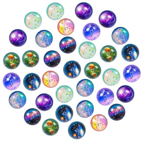 SHENSAIGO 36 Stück Flummi Planeten, Flummies für Kinder, Star und Planeten Flummi 30mm, Flummis für Kinder Mitgebsel Kindergeburtstag Gastgeschenke, Hüpfball Gummiball für Kleine Geschenke für Kinder