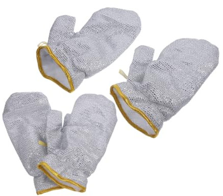 Hemobllo 4piezas Guantes De Limpieza Reutilizables Resistentes Al Calor para Cocina y Lavar Platos