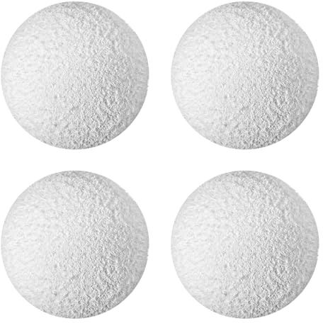 Quilax 4Pcs Hot Tub Scum Absorber, Reusable Scum Balls for Spas Hot Tub, Washable Oil Spa Absorber Ball, Sponge Balls for Swimming Pool Bathtub Pool Accessories(White)