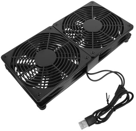 DIYEAH Radiador De Doble Ventilador Usb Para Computadora Enfriador De Ventilador Para Pc Controlador De Temperatura Para Caja De Computadora