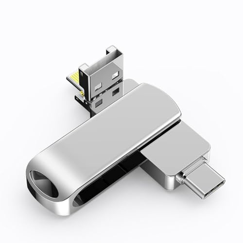 LAIVIYA 3 en 1 Memoria USB, Pen Drive 256gb USB, Clé USB Transfert Photo Téléphone, Memoria Externa para Movil, Pendrive Lta Velocidad Tipo C para Smartphones Android, Pc, OTG, Tabletas