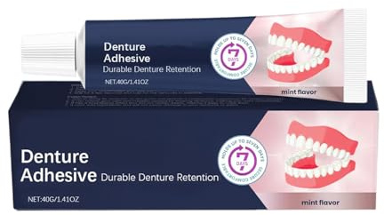 Adesivo Per Protesi, Resistente All'umidità, 40 G Di Dentatura Duratura, Adesivo Per Gomma, Applicazione Regolare, Per Donne, Uomini, Ragazze, Ragazzi, Adolescenti, Figlia, Figlio