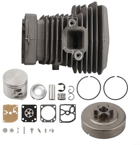 Cylinder Piston Kit for MS171 MS181 For MS211 MS171C MS181C For MS211C Chainsaws with Bearings Clutch Drum Washer and Repair Components Set