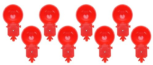 Aramox Tazas Alimentadoras de Agua para Pollos, Bebederos Automáticos Eficientes para Aves de Corral para Granja, 8 Uds.