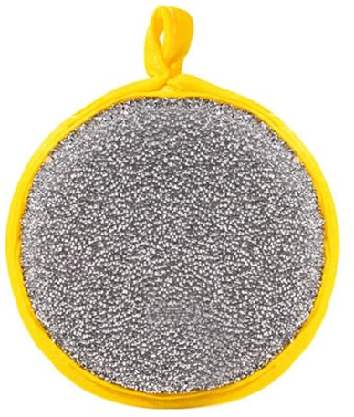 MoSundi Esponja reutilizable de doble cara para lavavajillas, paquete de 10, estropajo antiarañazos para ollas, sartenes y platos, 12,5 x 12,5 cm