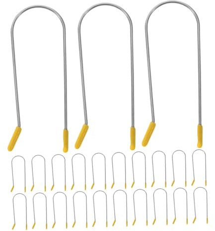 ULTECHNOVO 24pièces Pinces à Bigoudis Chauffants Acier Inoxydable pour Roller Sets Fixation Cheveux Rapide et Facile Kit de Coiffage pour Boucles et Ondulations