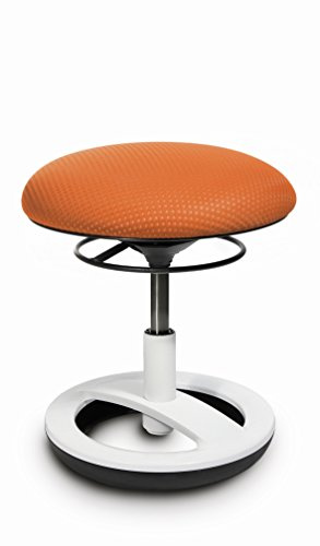 TOPSTAR SITNESS Bobby Kinderhocker orange | Made in Germany | Ergonomisch | Kinderstuhl, Kindersitz | höhenverstellbar | Geprüfte Sicherheit nach GS-Intertek