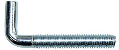 SN-TEC Schraubhaken/Wandhaken/Gewindehaken gerade M5x50mm verzinkt (10 Stück)