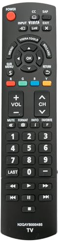N2QAYB000485 Replace Remote Control fit for Panasonic 32 ~ 85 LED LCD Plasma Viera TV TC-42LD24 TC-42LS24 TC-42PS14 TC-54PS14 TH-32LRU5 TH-42LRU50 TH-55LRU50 tc-p50s30 N2QAYB000321 N2QAYB000570