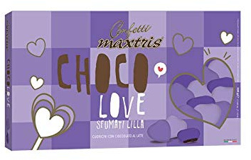 Confetti Cuoricini Cuoricino Sfumati al cioccolato al latte senza glutine 500g (lilla)