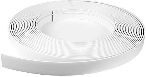 Bestlivings Blende für Gardinenschiene 300cm in Farbe Weiß, Kunststoffblende für Vorhangschiene mit Innenlauf, zum aufschieben auf Innenlaufschienen