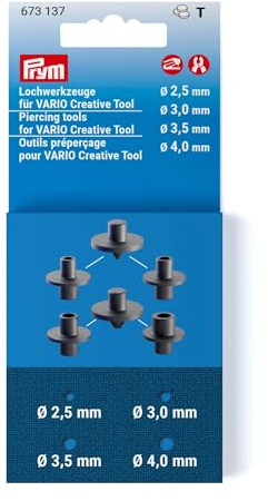Prym 673137 Lochwerkzeuge für VARIO Creative Tool, 2,5-4,0 mm