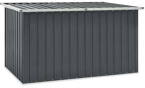 vidaXL Baule da Giardino Grigio 171x99x93 cm