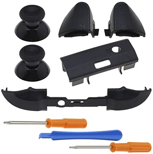 eMagTech 9-teilig Reparatur Ersatz Set LB RB LT RT Bumper Trigger Tasten Daumennagel mit T6 T8 Schraubendreher Kompatibel mit Xbox Series X & S Controller [Video Game]