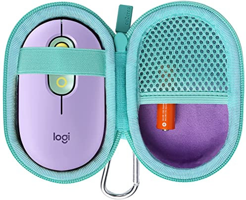 co2CREA Hard Travel Storage Case for Logitech POP/Pebble Mouse 2 M350s /M350 Slim Bluetooth Wireless Mouse (Case Only,Excluding Mouse)
