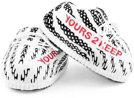 Yours 2 Keep Sneaker Slipper Collection - Zebra Y2K-703 Slipper Unisex One Size