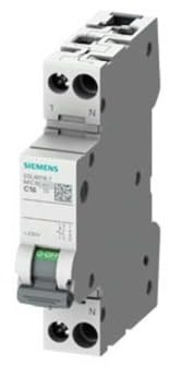 Siemens 5SL6 Miniaturüberlastschalter Typ B, Pol 1-polig 6A 400V ac, Abschaltvermögen 6 kA SENTRON