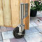 HOLKIE Rueda de puerta resistente de 100 mm rueda con muelle para puerta ruote giratoria para portón de madera y valla capacidad 100 kg (Plata)