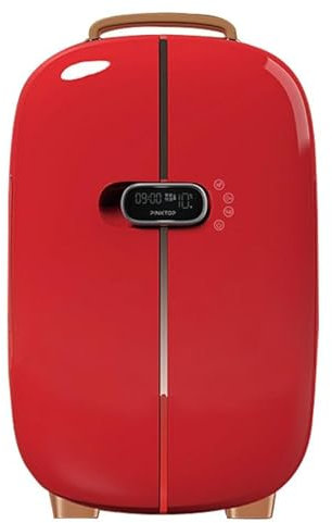 Mini refrigerador cosmético de 12L, refrigerador de belleza Retro de doble puerta, refrigerador portátil con pantalla Digital de temperatura constante,Red