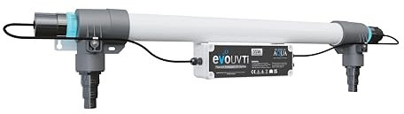 Evolution Aqua Titanium Enhanced 55/110w UV Clarifier for Koi Fish Pond | Fish Pond Clarifier to remove Algae and Greenwater (55 Watt)