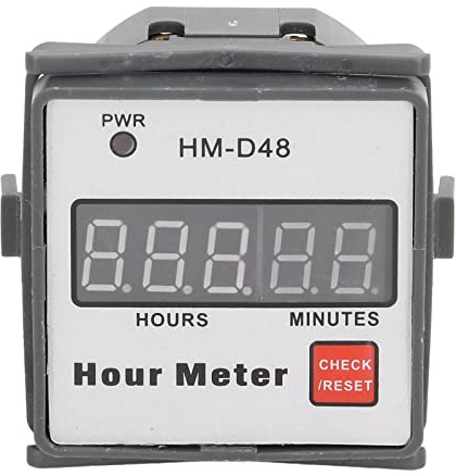 Compteur Horaire AC 220V avec Fonction de Réinitialisation Totalisateur Numérique Compact pour Suivi des Heures de Fonctionnement Moteur Machine et Maintenance