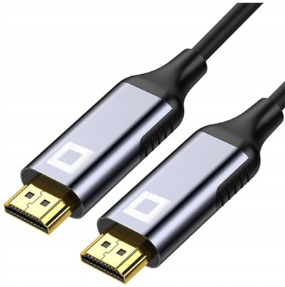 Co2 HDMI vers HDMI 2.1 8K/60Hz, 4K/120Hz, 2K/240Hz, Full HD, Dynamic HDR eARC VRR QMS ALLM DSC 3D QFT ARC Ethernet FreeSync G-Sync, Plug & Play, 48 Gbps, bidirectionnel, Aluminium Space Gray (20m)