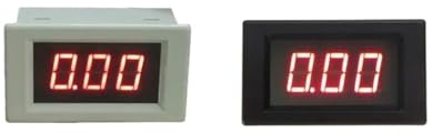 BGFIVKAD Display a LED Rosso Ampere Misuratore da Pannello Digitale D85 Amperometro AC AC 80-300V Misuratore di Corrente AC 10A 30A 50A 100A Amperometro AC Nero Bianco(Black Cover-Red,30A)