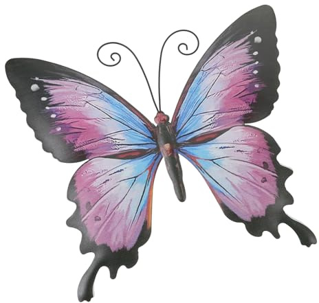 Mariposas Decorativas Pared de Hierro, Diseño de Pared para Hogar | Acabado Decorativo y Elegante, Aspecto Vivo, Fácil de Colgar y Exponer, Resistente Decoloración
