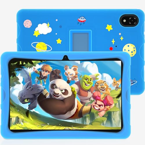 DOOGEE U10 Barnsurfplatta 10,1 tum, 9 GB 128 GB/1 TB surfplatta, 5 MP 8 MP, Android Tablet WiFi 6/BT5.0/TUV/DRM L1 1280 x 800 HD+ IPS dubbel kamera