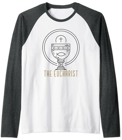 La communion catholique calice eucharistie Manche Raglan