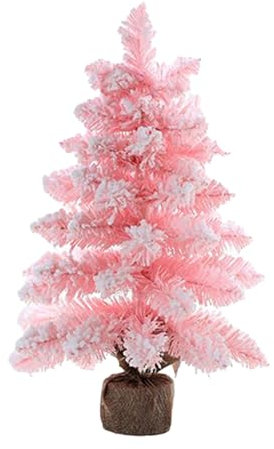 Mini-Weihnachtsbaum, Rosa Weihnachtsbaum für Heimdekoration, PVC-Desktop-Weihnachtsbaum Dekorativ für Weihnachtsfeiertage
