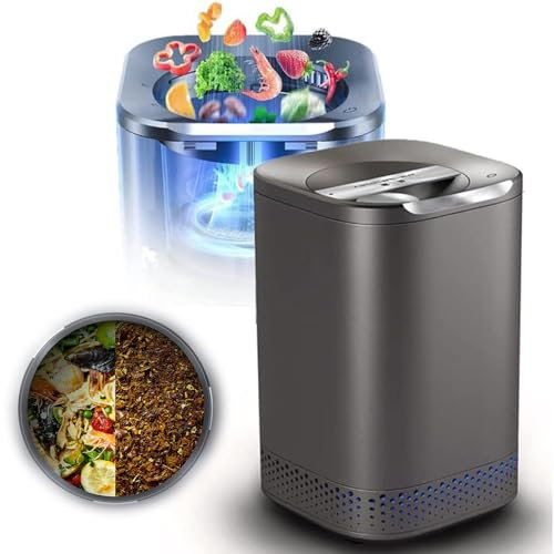 2.5L Electric Kitchen Composter (126­°C Heat Treatment) + Dual Activated Carbon Filter, Home and Kitchen Composting Bin, Turn Garbage to Compost