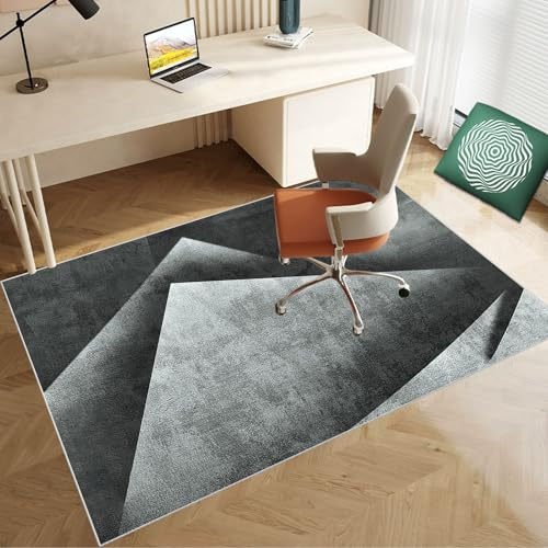 Non Slip Gaming Chair Mat 60 x 70 cm Floor Protection Mat for Office Chair Floor Protector for Parquet Tiles and Hard Floors Chair Casters Mat Office Chair Mat