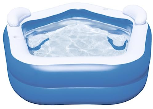 GOOPEEG Piscina Acqua Piscina Fuori Terra Piscina Portatile Gonfiabile Piscina da Viaggio 2 Strati Esterni