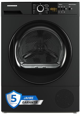HEINNER HHPD‑V9T1CHA++ – Warmtepompdroger 9 kg, Energieklasse A++, 15 programma’s, LED-display – Stil & energiezuinig – 5 jaar garantie (Anthrazit, 9 KG)